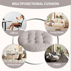 Tiita Outdoor Cushions Square Floor Pillow Thicken Tufted Seat Pad Large Floor Cushion for Yoga Meditation Living Room