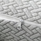 Sofa Covers Couch Covers for Sofa Pet Friendly Couch Cushion Covers Universal Sofa Covers Washable Stretch Slipcovers for Sectional Sofa (Texture Light Gray, Pillow Cover 15 * 15inch)