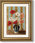 ARPEOTCY Vintage Gold Framed Wall Art for Living Room, 11x14 Inch Red Poppy Flower Wall Art, Floral Oil Painting Print, Classic Still Life Canvas Picture for Bedroom, Bathroom, or Entryway Home Decor