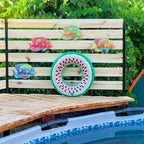 Oraytteo Metal Fish Outdoor Wall Decor, 4 Pack Sea Fish Wall Art Hanging Decorations for Indoor Outdoor Barthroom Fence Pool Patio Decor, Gift for Mom Dad Friends