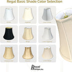 Royal Designs, Inc. BSO-704-8WH-2 True Bell Basic Lamp Shade, 4 x 8 x 7.25, White, 2-Pack