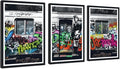 Novatique Banksy Graffiti Wall Art Street Wall Art Colorful Graffiti Art Painting Canvas Print for Teenager Room Office Decoration,24" x 36" x 3pcs