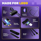 Light My Bricks LED Light Kit for Trevi Fountain 21062, Compatible with Lego Architecture Building Set, DIY Lighting Accessories for Collectible Display and Building Toys (Model Not Included)