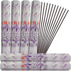 TRUMIRI Vanilla Incense Sticks & Holder Bundle: 121 Pieces (6 Packs of 20), 1 Set