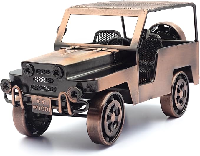 Unique Classic Car Gifts for Men, Cool Birthday Gift Ideas, Vintage Car Decor for Home, Office, Man Cave, Garage, Hand-Welded Metal Model Car Ornaments