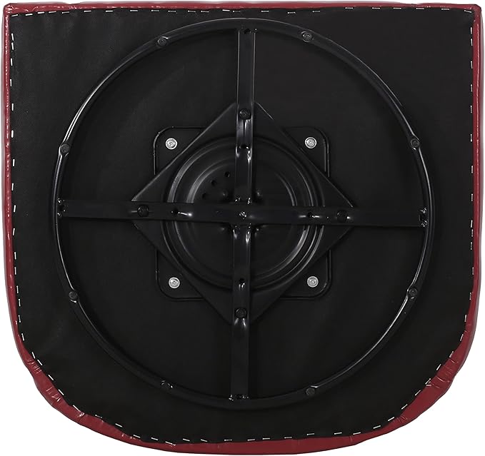 Christopher Knight Home Daymian PU Swivel Club Chair, Red 29D x 30W x 30.25H Inch