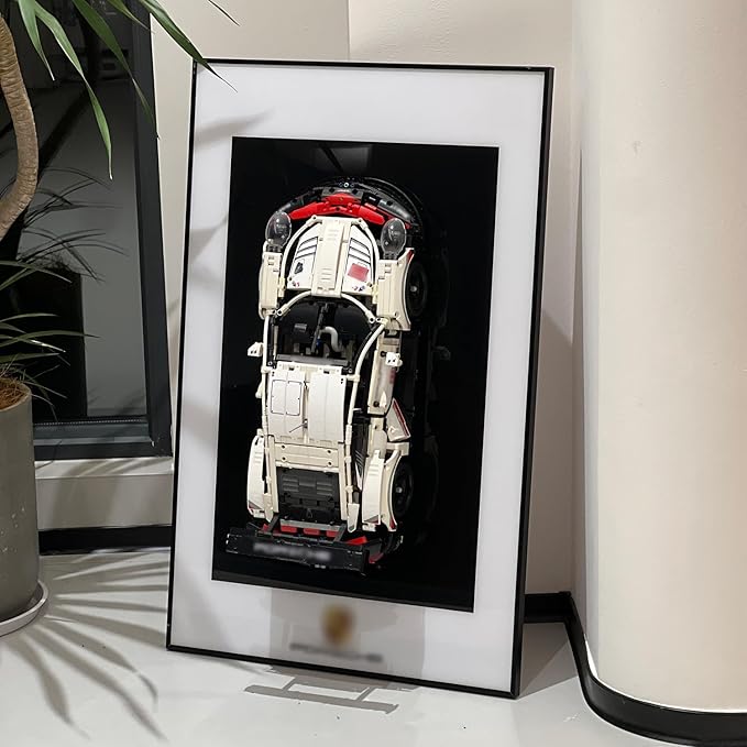 iLuane Display Wallboard for Race Car Model Building Kit 42096, Adult Collectibles Wall Mount, Home or Office Décor (No Car Included)