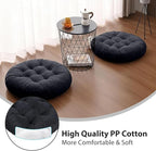 Tiita Outdoor Cushions Square Floor Pillow Thicken Tufted Seat Pad Large Floor Cushion for Yoga Meditation Living Room