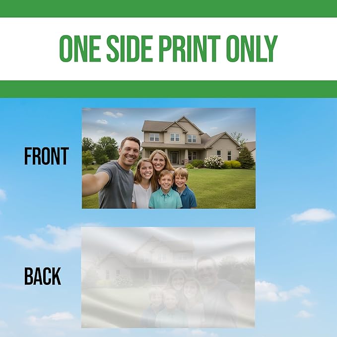 Custom Flag (1x1.5FT to 5x8FT) by BCB Print for Business | Personalized Outdoor Flags with Grommets for Advertising, Events | HD Printed Custom Sign Flag | Express Dispatch+Ship | Made in USA