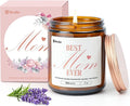Gifts for Mom from Daughter or Son, Christmas Birthday Mothers Day Candles Gifts for Mom, Lavender Eucalyptus Aromatherapy Candle for Women Help with Stress Relief, 50 Hour Burn Time, 9 oz