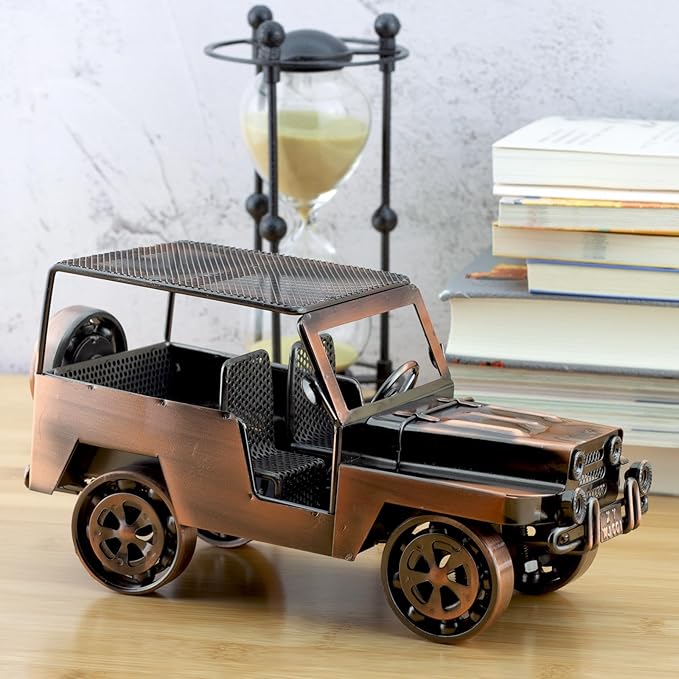 Unique Classic Car Gifts for Men, Cool Birthday Gift Ideas, Vintage Car Decor for Home, Office, Man Cave, Garage, Hand-Welded Metal Model Car Ornaments