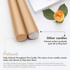 New Burning Formula Unscented Dripless 10-Inch Taper Candles Set of 12 - Beige, for Wedding, Dinner - Smokeless, Long Burning - Hand Poured, Colored Tall Candlesticks - Beige