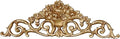 Touch of Class Giovana Aged Gold Acanthus Leaves and Roses Wall Topper - Picture Enhancements - Wall Decor Hanging for Bedroom, Bathroom, Dining Room, Living Room, Office
