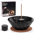 Radicaln Marble Incense Holder for Stick 5.5" Inches Black Handmade Incense Stick Holder for Living Room Décor, Ideal Incense Holder Marble Ashtray & Palo Santo Holder for Home Décor