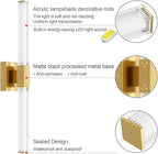 Ralbay 24inch Gold Bathroom Vanity Light Bar 22W Modern LED Vanity Lights Gold Bathroom Wall Mounted Light Fixtures Over Mirror(5500K White Light)