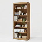 Casaphoria 6 Tier Wooden Bookshelf, 72" H Tall Book Shelf with Adjustable Shelves, Wide Bookshelf with 16" Deep Storage Space for Living Room,Bedroom & Home Office