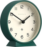 NEWGATE® M Mantel Echo Desk Clock | Modern Round Design | Eden Green | Easy to Read Numbers | Contemporary Style for Desk, Table, Shelf or Bedside