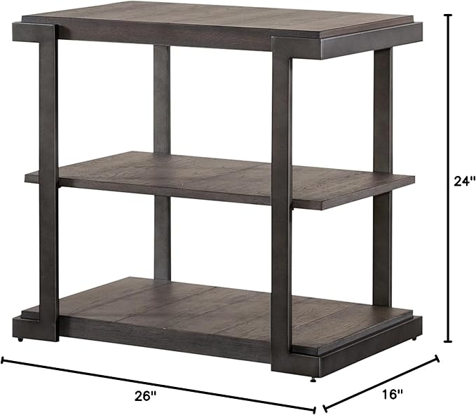 Liberty Furniture Industries Modern View Tiered End Table, Gray