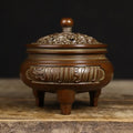 Brass Incense Burner Chinese Traditional Incense Burner Kit Zen Copper Incense Burner Office Home Yoga Room Sandalwood Burner Decoration Censer