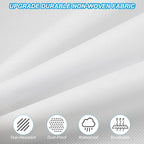 PATIKIL 60" Garment Bag, 3 Pack Breathable Suit Bag for Storage Hanging Clothes Dustproof Garment Covers for Suits Coats Dresses, White