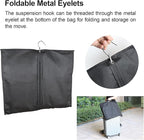BOMEI PACK Black Garment Bags for Hanging Clothes or Travel 40" Suit Bags for Storage of Coats,Sweater, Jacket,T-shirts and Dresses(4 Packs)