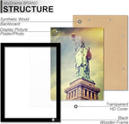 100% Solid Wood 14x20 Picture Frame Set of 3, Black Frame for 14 x 20 Inch Picture Poster Photo, Light Weight 14 by 20 HQ Matte Black Frame for Wall - 3 Pack/Black/14 x20