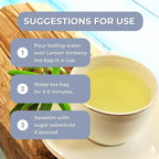 Lemon Verbena 25 Teabags of Cedron Herbal Tea All Natural Lemon Beebrush from Peru Used to Add Lemon Flavor in Cooking Perfumes Essential Oil