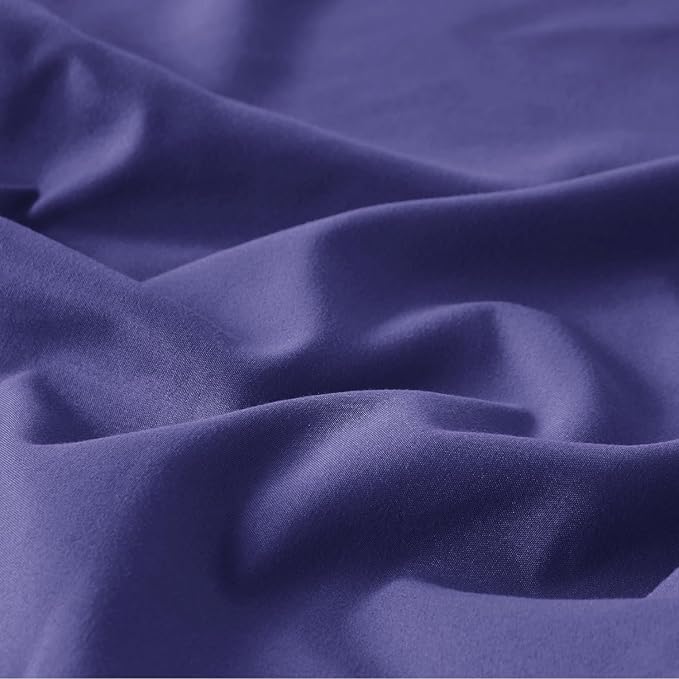 Bedsure Skipper Blue Duvet Cover Full Size - 3 Pieces Prewashed Extra Soft Cotton-Like Polyester Bedding Set, Includes 1 Duvet Cover 80x90 Inches with Zipper Closure & 2 Pillow Shams, No Comforter
