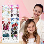SMUK Hanging Headband Holder Organizer for Girls, Wall-mount Headband Storage Display for Women, Head Band Hair Accessories Organizer On Wall, Door, Wardrobe