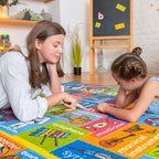 Looney Tunes Educational Kids Rug – ABC Alphabet, Professions & Jobs Matching Game Learning Mat – Interactive Classroom, Playroom & Bedroom Carpet 5x7