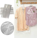 100 Pack Garment Bag Transparent Clothing Dust Cover Dustproof Hanging Clothes Suit Dress Jacket Cover for Dry Cleaner, Home Storage,Travel, Clothes Storage Closet,23.6 x 35.4 inches