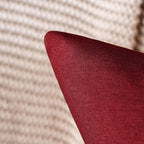 MIULEE Pack of 2 Decorative Outdoor Solid Waterproof Throw Pillow Covers Christmas Faux Linen Garden Farmhouse Cushion Cases for Patio Tent Balcony Couch Sofa 18x18 Inch Wine Red