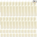 Pillar Candles Bulk Set - Unscented, Smokeless, Dripless | 3 Sizes: 2x3, 2x6, 2x8 Inches | Ideal for Weddings, Christmas & Home Decor (72, Ivory White)