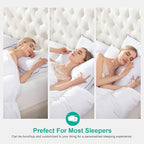 APSMILE Medium Firm Feathers Down Pillow King Size Pack of 1, Luxury Feathers Pillow for Sleeping, 100% Organic Cotton Cover Hotel Collection Bed Pillows for Side Sleeper (White, 20"x36")