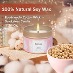 Scented Candles Gifts for Women, 3 Pack 2.6 oz Natural Soy Aromatherapy Candles for Women, Exquisite Candles Set Gift, Small Candle Gift for Mother's Day, Birthday, Christmas