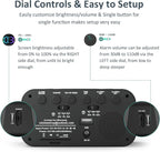 Digital Dual Alarm Clock for Bedroom: RGB Electric Clock with USB Charger for Kids Teens - Dimmable Clock with Weekday Weekend Mode for Bedside Desk