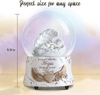 Christmas Indoor Decor Angel Statue, Healing Angel Figurines for Women, Ideas,Resin Angel Statue Music Snow Globe Cat Dog Pet Memorial Gifts, pet Loss Sympathy Gift