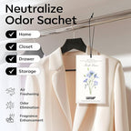 MYARO 12 Packs Linen Scented Sachets for Drawer and Closet, Long Lasting Fresh Scent Air Freshener & Odor Eliminator Home Fragrance Potpourri Bag