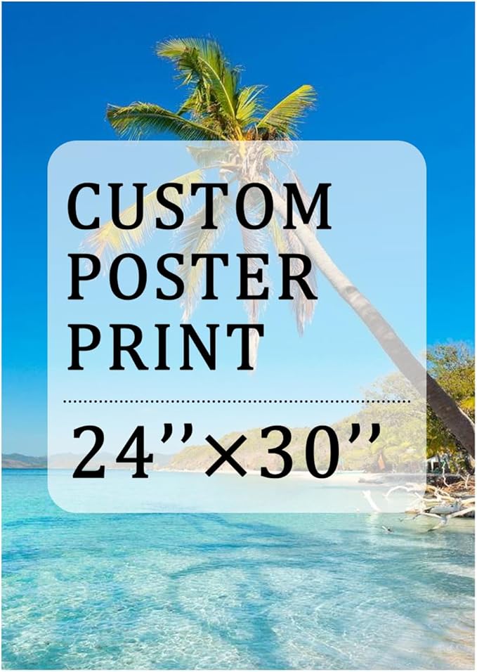 YXIMOX Custom Art Print on Premium Canvas, Personalized with Your Image or Design, Large Wall Decor for Living Room, Office, Bedroom, Custom Canvas Artwork(Unframe) (Unframe, 24"x30")
