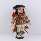 KINNEX COLLECTIONS SINCE 1997 12" Collectible Native American Indian Porcelain Doll - D12775 (Chetan)