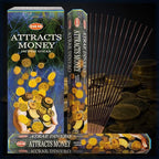 Attracts Money Incense Sticks and Incense Stick Holder Bundle Insence Insense Hem Incense Sticks