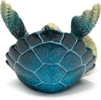 Hodao Sea Turtle Figurines Decoration Turtle Cell Phone Stand Holder for Home Office Desk Summer Ocean Style Phone Holder Decor for Beach Table Statues Gifts for Friends (Blue-Turtle)