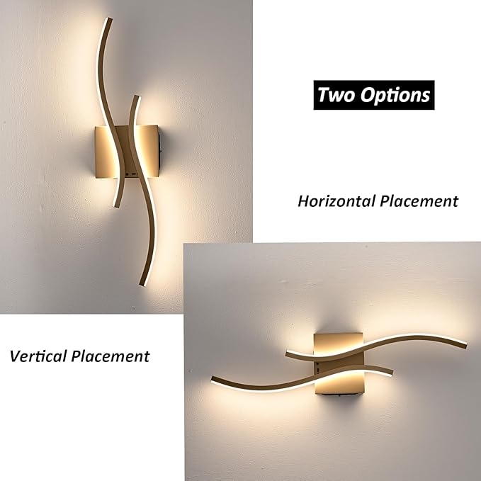 Battery Operated Wall Sconce with Remote Control,10000mAh USB Rechargeable Wireless Minimalist Gold Wall Light,3000K-6000K Dimmable LED Wall Lamp for Bedroom Hallway Background Staircase -1 Pcs