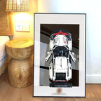 iLuane Display Wallboard for Race Car Model Building Kit 42096, Adult Collectibles Wall Mount, Home or Office Décor (No Car Included)