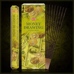 TRUMIRI Money Drawing Incense Sticks & Holder Bundle: 120pcs (6pk x 20pcs) Natural, Herbal Incense for Home Fragrance, Stress Relief, Meditation & Spiritual Decor