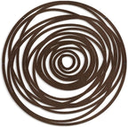 SIGNLEADER Metal Wall Art Decor Abstract Geometric Circles Minimalist Modern Abstract Wall Sculpture Hangings Home Decoration for Living Room, Bedroom, Bathroom, Kitchen, Outdoor - 36" Bronze