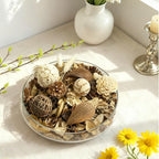 Spring Potpourri Bag,Magnolia Scented Potpourri Bowl Filler, White Decorative Dried Flower, Bathroom Vase Decor(20 oz)