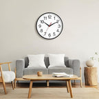 16 Inch Wall Clock Modern Battery Operated Silent Non Ticking Large Analog Clock for Living Room Office Home Bedroom Kitchen Bathroom(Black)