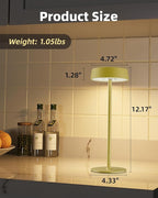 Cordless Lamp, Outdoor Waterproof, Dimmable Touch Control 3 Color Temperature, Battery Operated Portable, RGB, LED Memory Function, Rechargeable Table Lmap, Desk Lamp, Patio Dinning Restaurant Kitchen