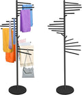 Royxen Scarf Organizer 20 Tiers, Hijab Organizer 60" Height, Purse Holder, Scarf Display for Clothing Store, Home, Black